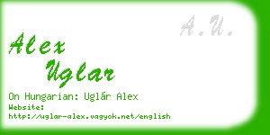 alex uglar business card