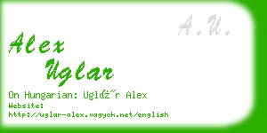 alex uglar business card